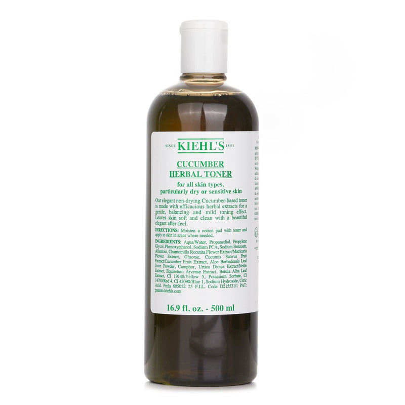キールズ  キュカンバーハーバルアルコールフリートナー ( 乾燥・敏感肌 )   500ml/16.9oz