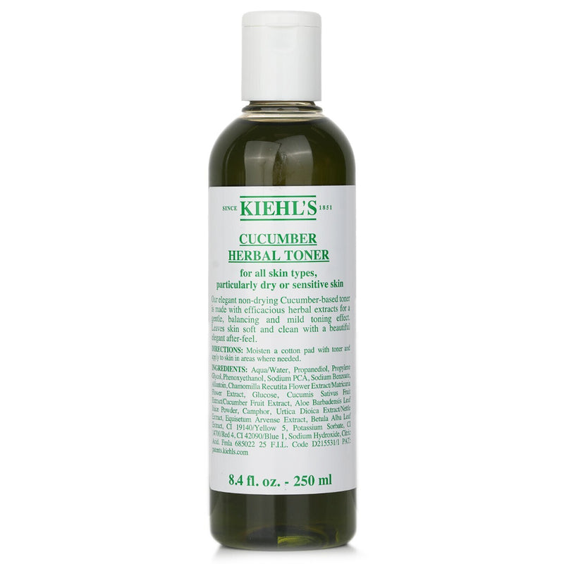 キールズ  キュカンバーハーバルアルコールフリートナー ( 乾燥・敏感肌 )   250ml/8.4oz