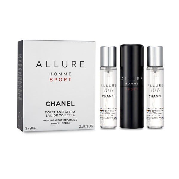 シャネル  アリュールオム　スポーツオードトワレトラベルスプレー ( 2x詰替え )   3x20ml/0.7oz