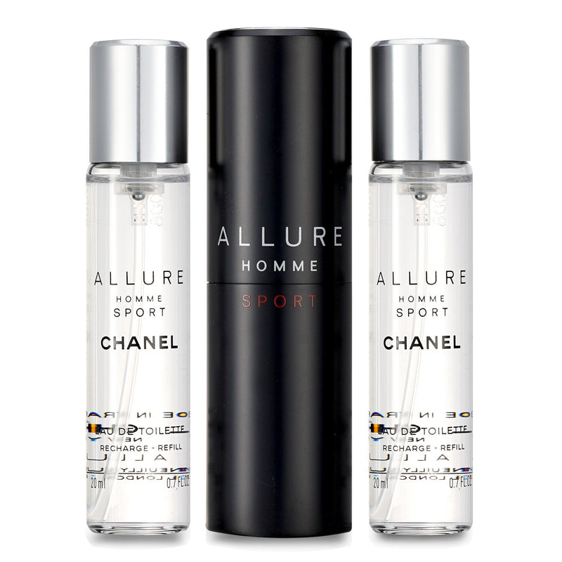 シャネル  アリュールオム　スポーツオードトワレトラベルスプレー ( 2x詰替え )   3x20ml/0.7oz