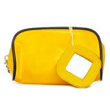 BAG  Yellow Cosmetic Bag with Mirror #B