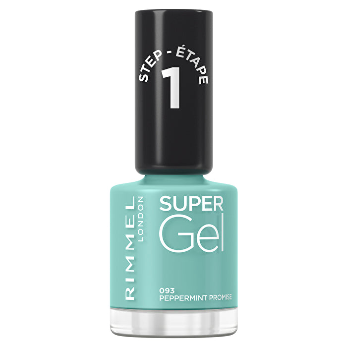 Rimmel London Super Gel Nail Polish #093-peppermint Promise 12ml