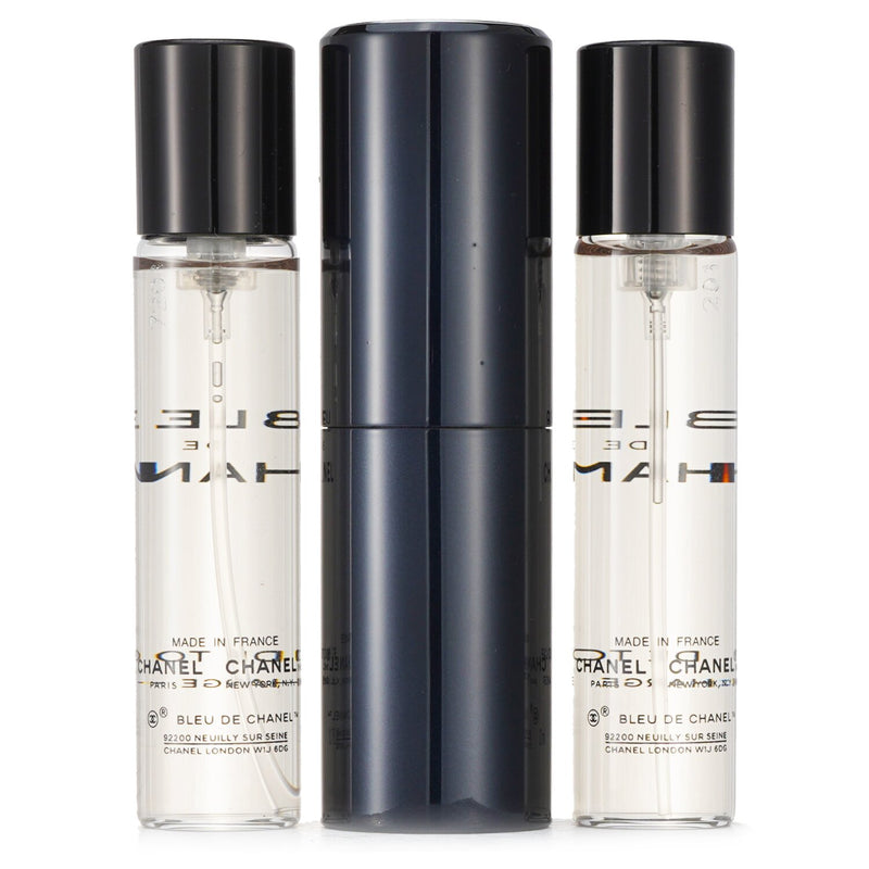 シャネル  ブルードゥシャネル EDT トラベル スプレー&レフィル 2本   3x20ml