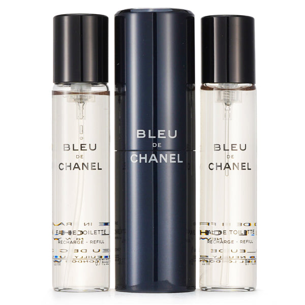 シャネル  ブルードゥシャネル EDT トラベル スプレー&レフィル 2本   3x20ml