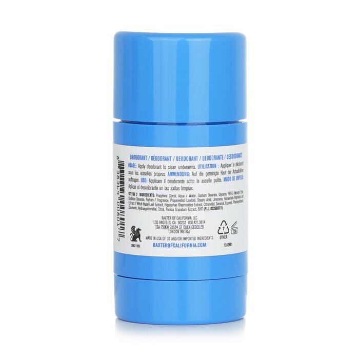 Baxter Of California Deodorant - Aluminum & Alcohol Free (Sensitive Skin Formula) 75g/2.65oz