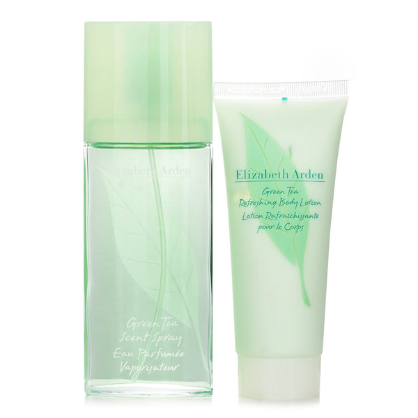 エリザベスアーデン  グリーンティー コフレ: オ パフメ スプレー 100ml + リフレッシング ボディローション 100ml   2pcs
