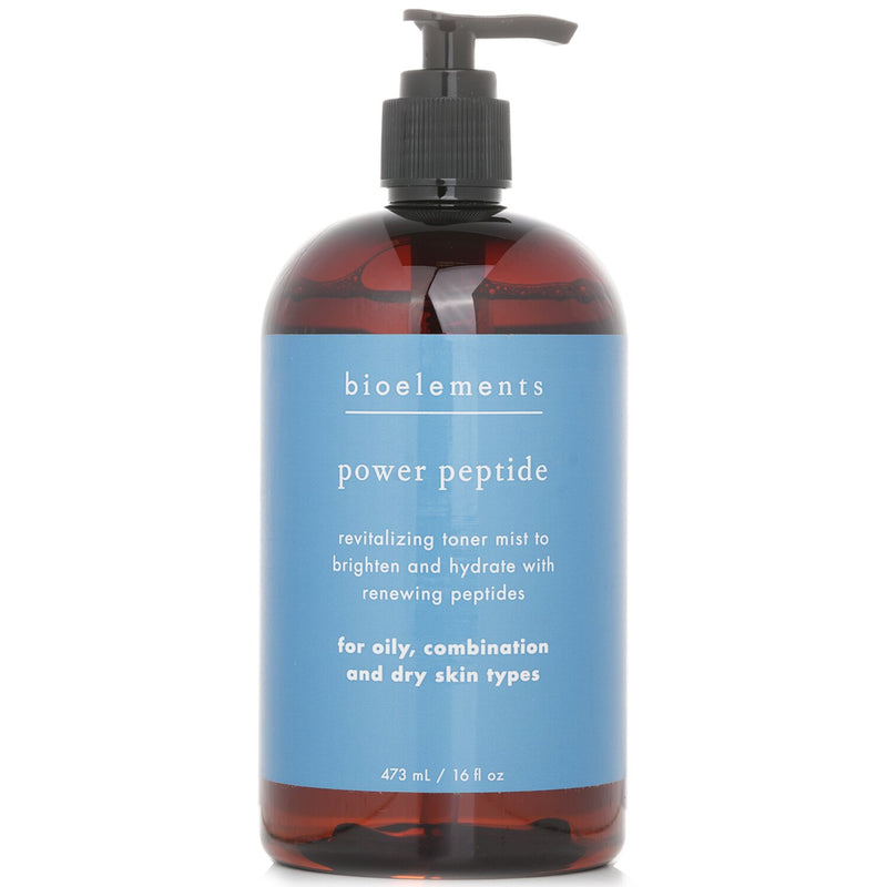 バイオエレメンツ  パワーペプチド - エイジファイティング フェイシャルトナー (サロンサイズ / 敏感肌以外の全ての肌タイプ)   473ml/16oz