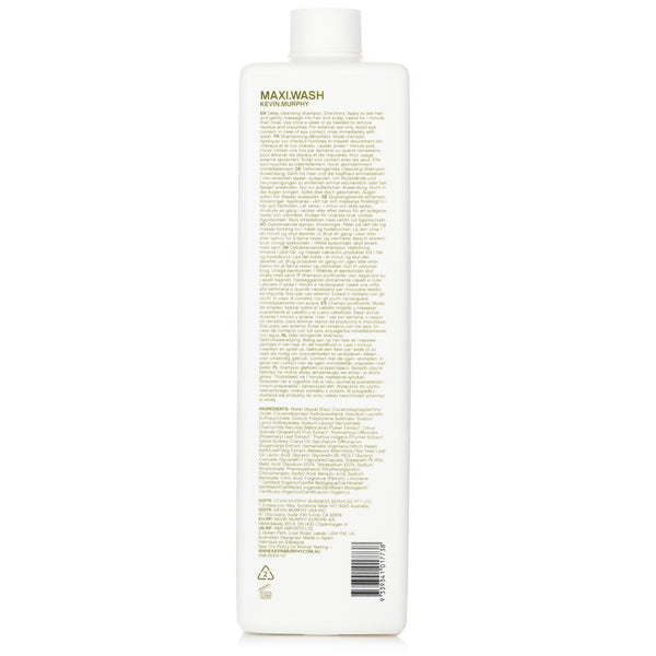 ケヴィン マーフィー  マキシウォッシュ (デトックスシャンプー - カラーヘア用)   1000ml/33.6oz
