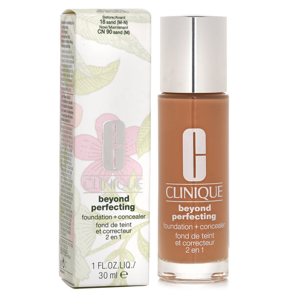 クリニーク  ビヨンド パーフェクティング ファンデーション & コンシーラー - # 18 サンド (M-N)   30ml/1oz