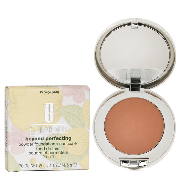 クリニーク  Beyond Perfecting Powder Foundation + Concealer - # 15 Beige (M-N)   14.5g/0.51oz