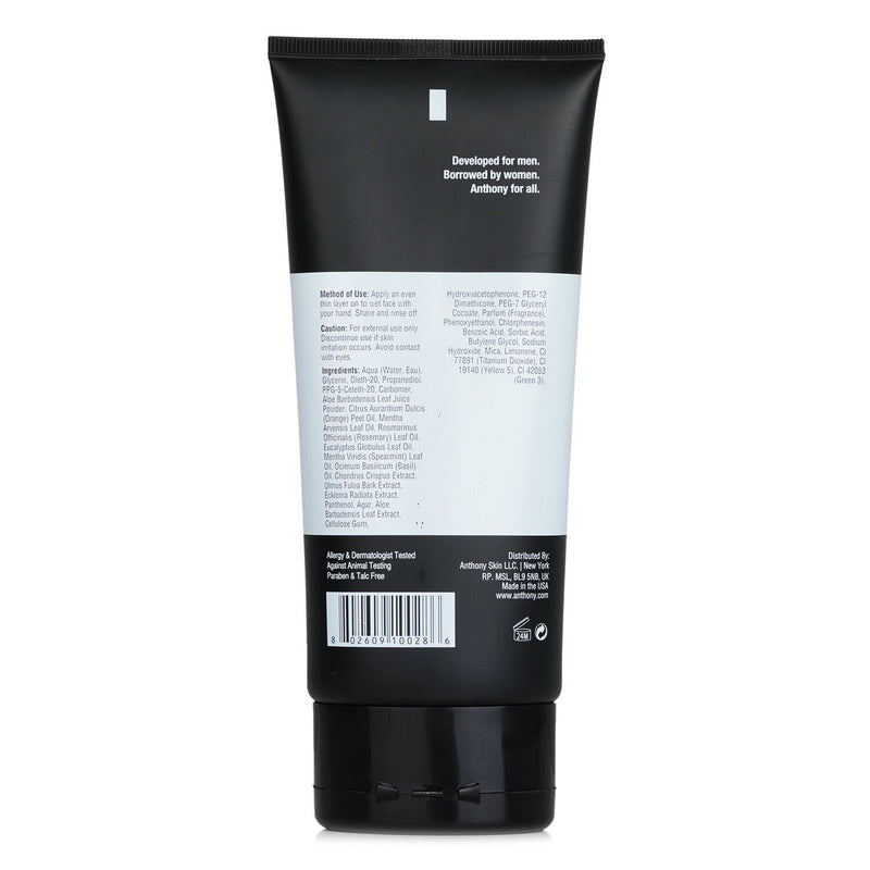 アンソニー  ロジスティックス フォーメン シェーブジェル (敏感肌用)   177ml/6oz