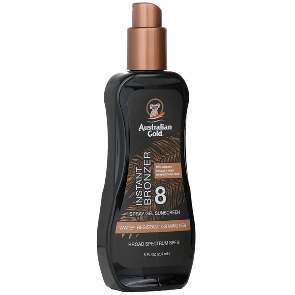 オーストラリアンゴールド  スプレー ゲル サンスクリーン ブロード スペクトラム SPF 8 ウイズ インスタント ブロンザー   237ml/8oz