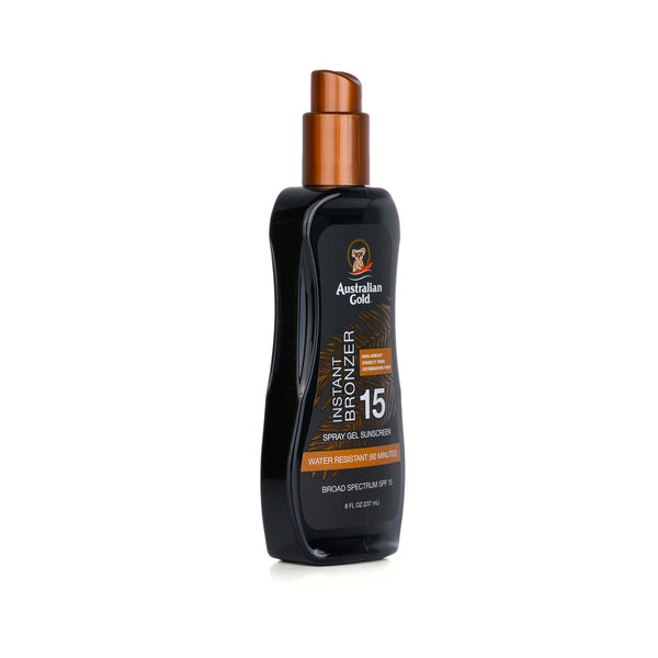 オーストラリアンゴールド  スプレー ゲル サンスクリーン ブロード スペクトラム SPF 15 ウイズ インスタント ブロンザー   237ml/8oz
