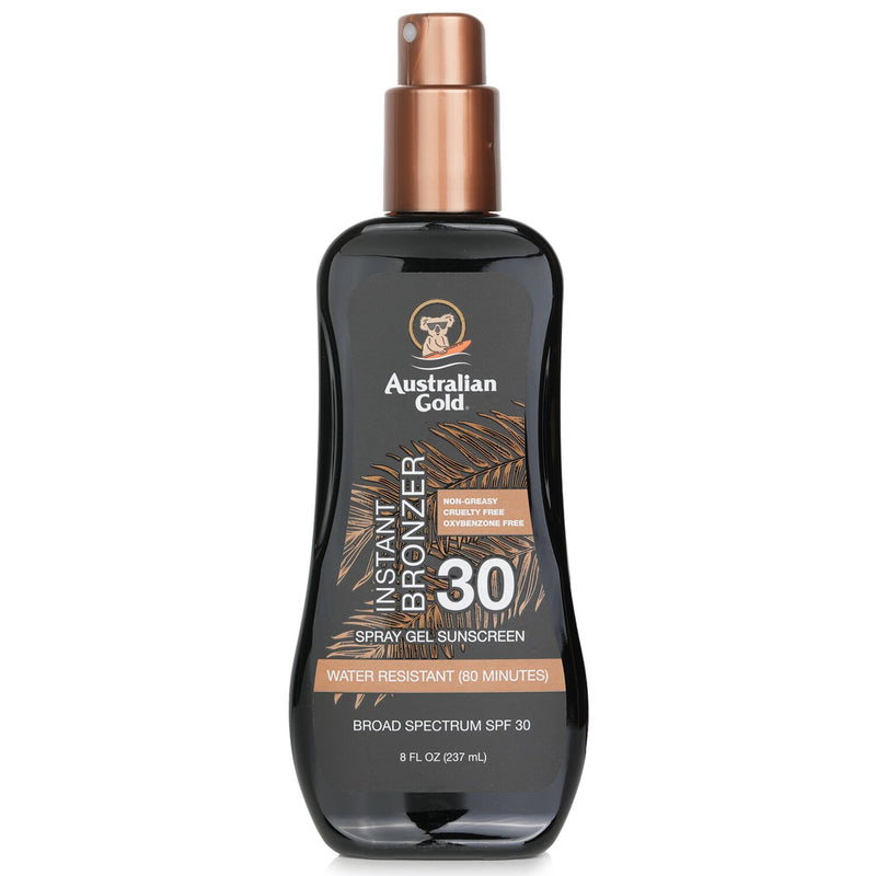 オーストラリアンゴールド  スプレー ゲル サンスクリーン ブロード スペクトラム SPF 30 ウイズ インスタント ブロンザー   237ml/8oz