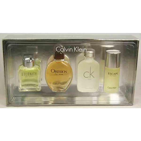 Calvin Klein Calvin Klein For Men - 4 Pc Mini Gift Set Eternity Eau De Toilette Escape Eau De Toilette Ck One Eau De Toilette And Obsession Eau De Toilette 15ml/0.5oz