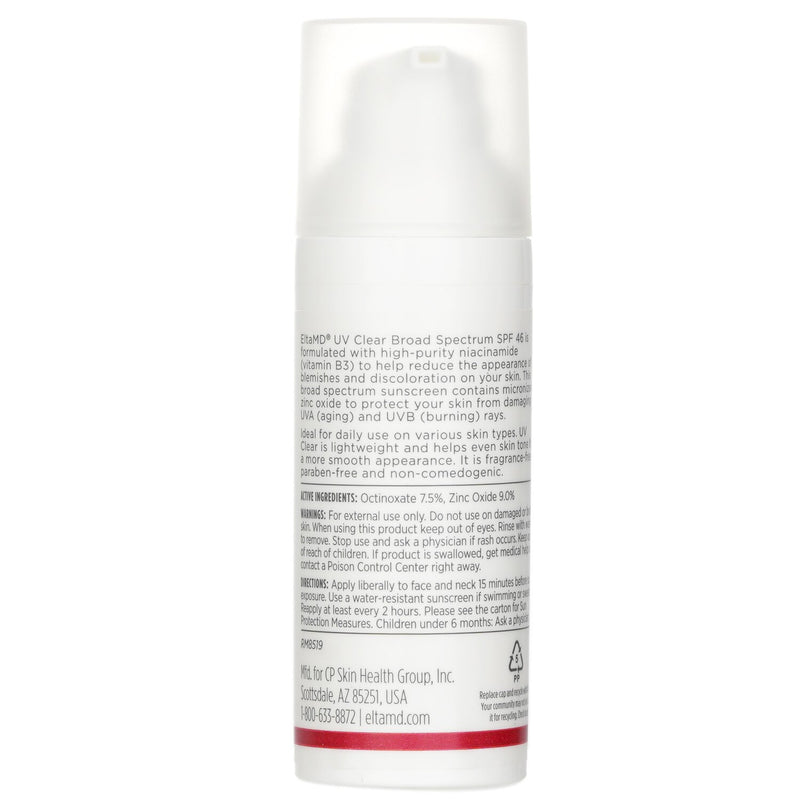 エルタMD  UV Clear Facial Sunscreen - For Skin Types Prone To Acne, Rosacea & Hyperpigmentation   48g/1.7oz