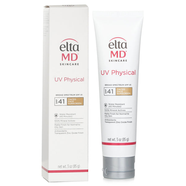 エルタMD  UV Physical Water-Resistant Facial Sunscreen SPF 41 (Tinted) - For Normal to Oily Skin   85g/3oz