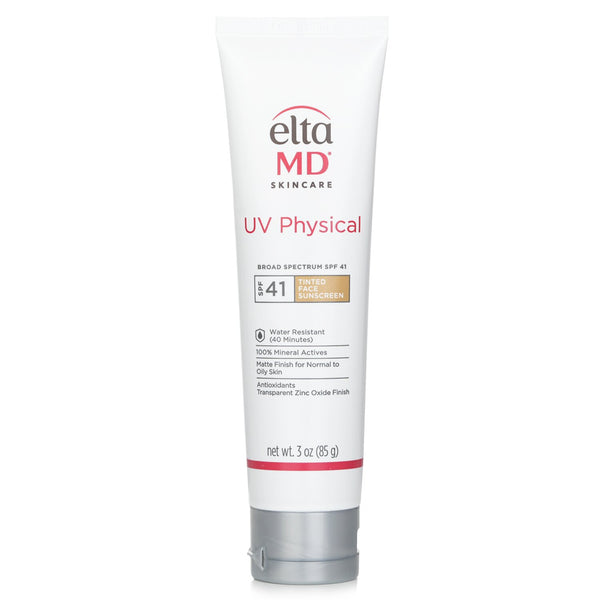 エルタMD  UV Physical Water-Resistant Facial Sunscreen SPF 41 (Tinted) - For Normal to Oily Skin   85g/3oz