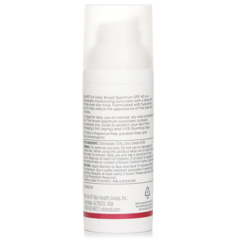 エルタMD  UV デイリー モイスチャライジング フェイシャル サンスクリーン SPF 40 - For ノーマル, コンビネーション & ポスト-プロシージャ スキン - ティンテッド   48g/1.7oz
