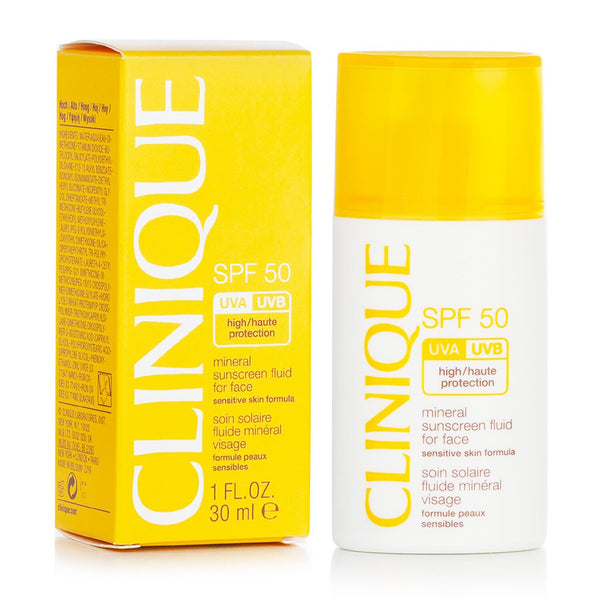 クリニーク  ミネラル サンスクリーン フルイド For フェイス SPF 50 - センシティブ スキン フォーミュラ   30ml/1oz
