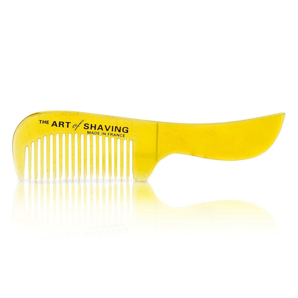 アートオブシェービング  Horn Mustache Comb - Black Suedine   1pc