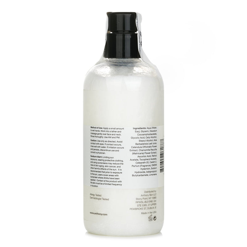 アンソニー  ロジスティックスフォーメン グリコリックフェイシャルクレンザー   473ml/16oz