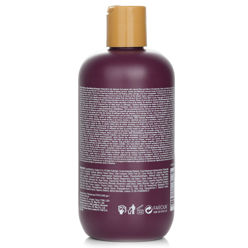 チィー  ディープブリリアンス オリーブ&モノイ ニュートラライジング シャンプー   355ml/12oz