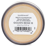 ベアミネラル  ベアミネラル マット ファンデーション ブロード スペクトラム SPF15 - Golden Beige   6g/0.21oz