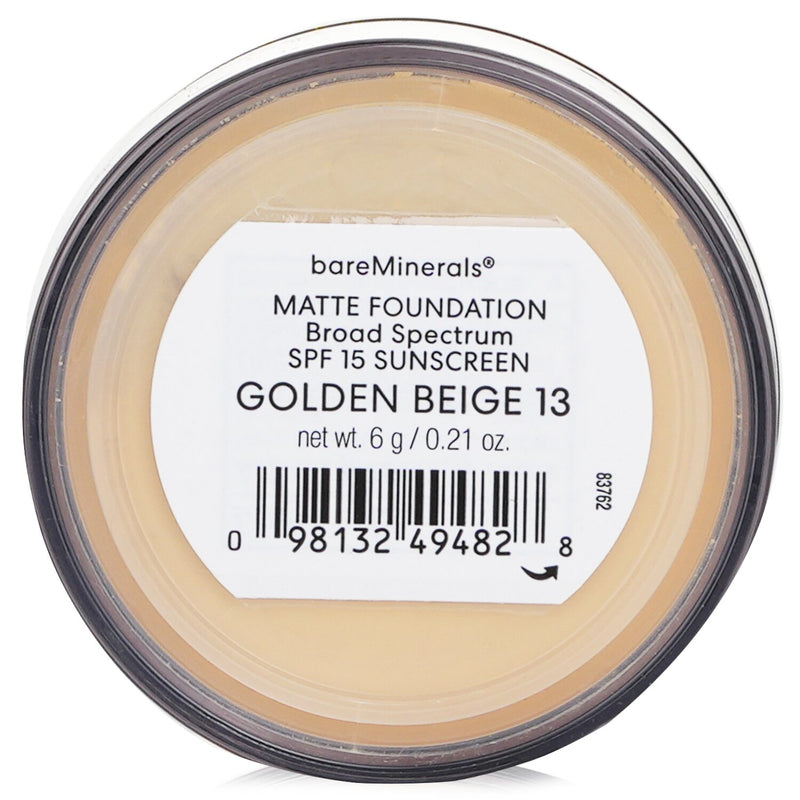 ベアミネラル  ベアミネラル マット ファンデーション ブロード スペクトラム SPF15 - Golden Beige   6g/0.21oz
