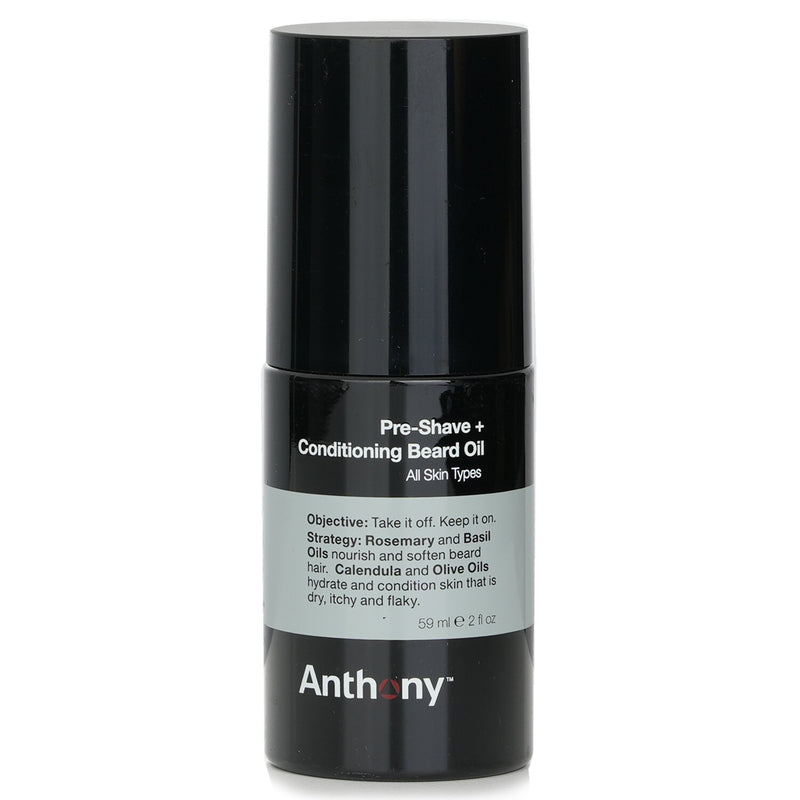 アンソニー  ロジスティックスフォーメン プレシェーブ+コンディショニングビアードオイル - 全ての肌質用   59ml/2oz