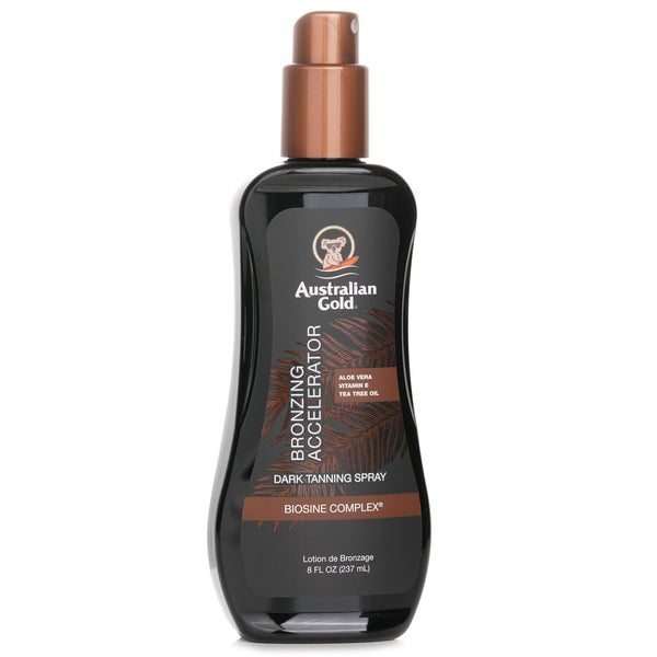 オーストラリアンゴールド  ダーク タンニング アクセレレーター スプレー ゲル ウイズ インスタント ブロンザー   237ml/8oz