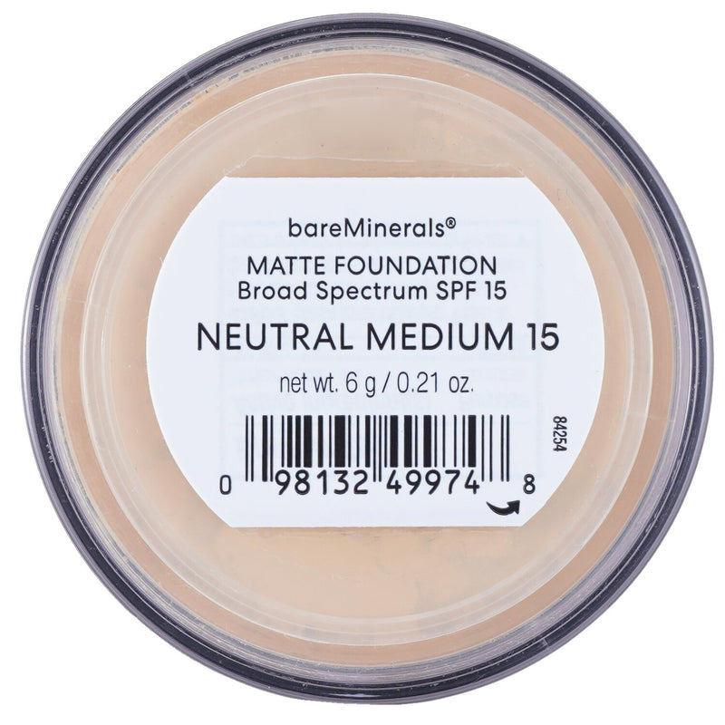ベアミネラル  ベアミネラル マット ファンデーション ブロード スペクトラム SPF15 - Neutral Medium   6g/0.21oz