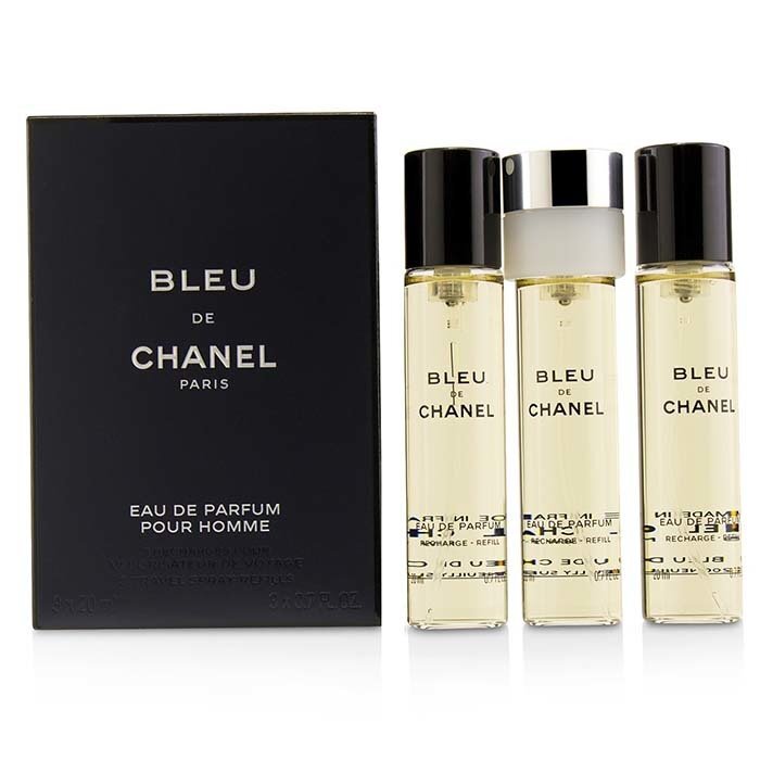Chanel Bleu De Chanel Eau De Parfum Twist & Spray Refill 3x20ml