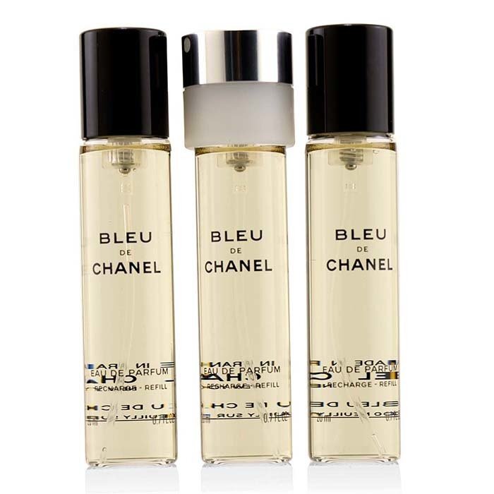 Chanel Bleu De Chanel Eau De Parfum Twist & Spray Refill 3x20ml