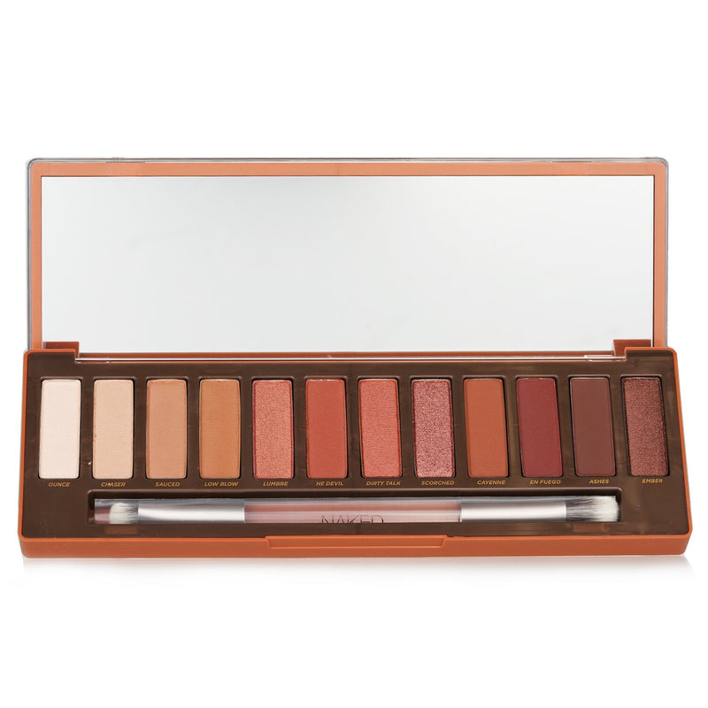 アーバンディケイ  ネイキッド ヒート パレット: 12x Eyeshadow, 1x Doubled Ended Blending / Detailed Crease Brush