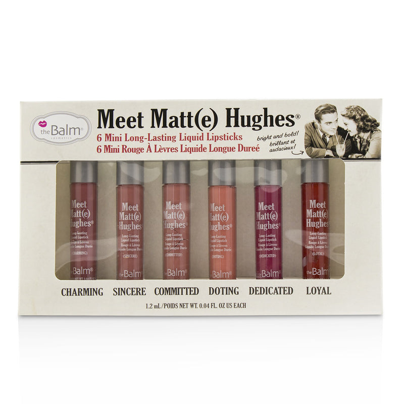 ザバーム  Meet Matt(e) Hughes 6 Mini Long Lasting Liquid Lipsticks Kit - Vol.1   6x1.2ml/0.04oz