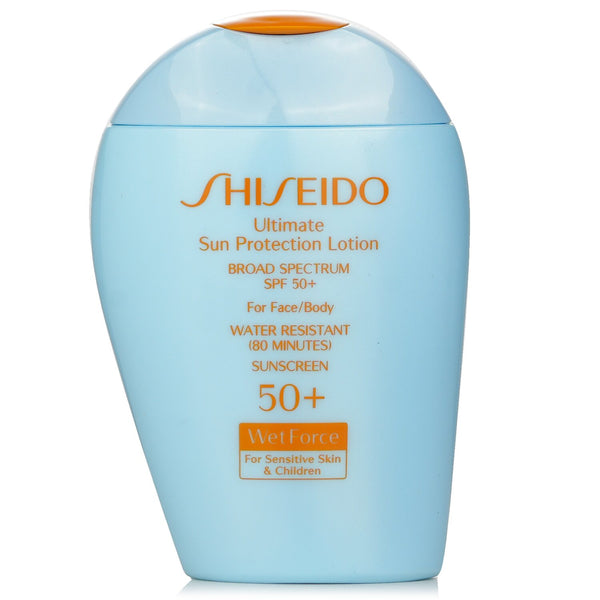 資生堂  アルティメット サン プロテクション ローション ウェットフォース For フェース  & ボディー SPF 50+ - For Sensitive Skin & Children   100ml/3.3oz