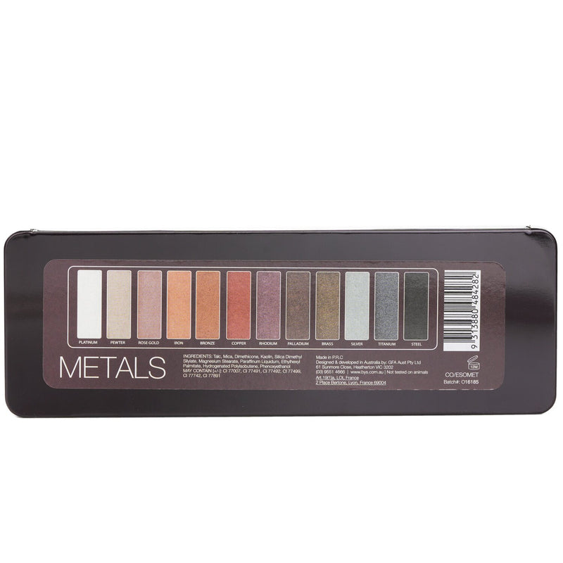 バイズ  アイシャドウ パレット メタル 12色   12g/0.42oz