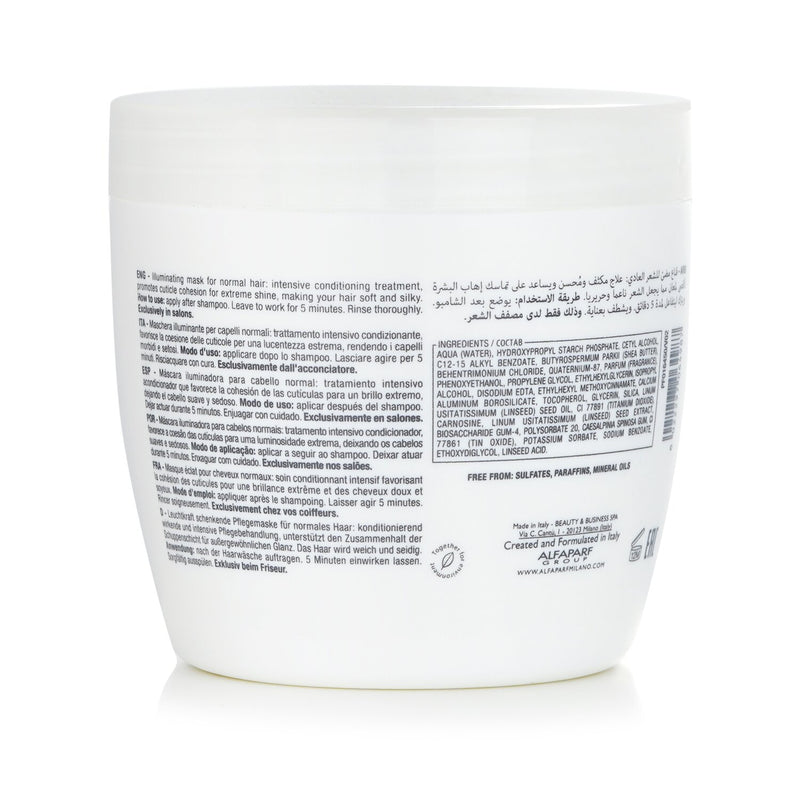 アルファパルフ  セミ ディ リノ  ダイアモンド イルミネーティングマスク (ノーマルヘア用)   500ml/17.4oz