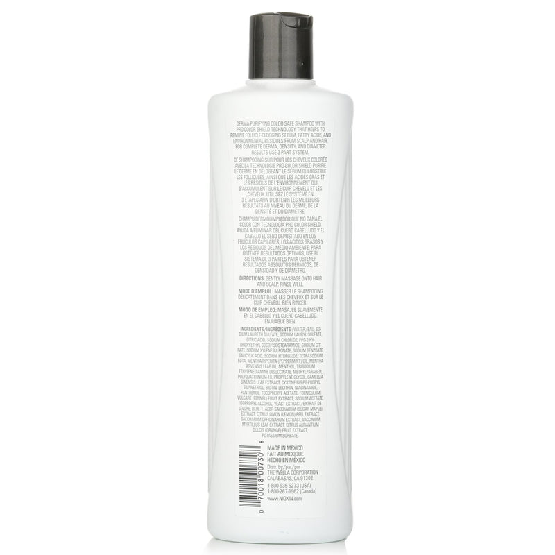 ナイオキシン  ダーマ ピュリファイング システム 3 クレンザー シャンプー (カラー ヘア, ライト シンニング, カラー セーフ)   500ml/16.9oz