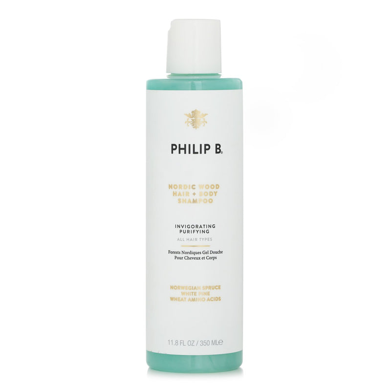 フィリップ B  ノルディック ウッド ヘア + ボディ シャンプー ((Invigorating Purifying - All Hair Types   350ml/11.8oz