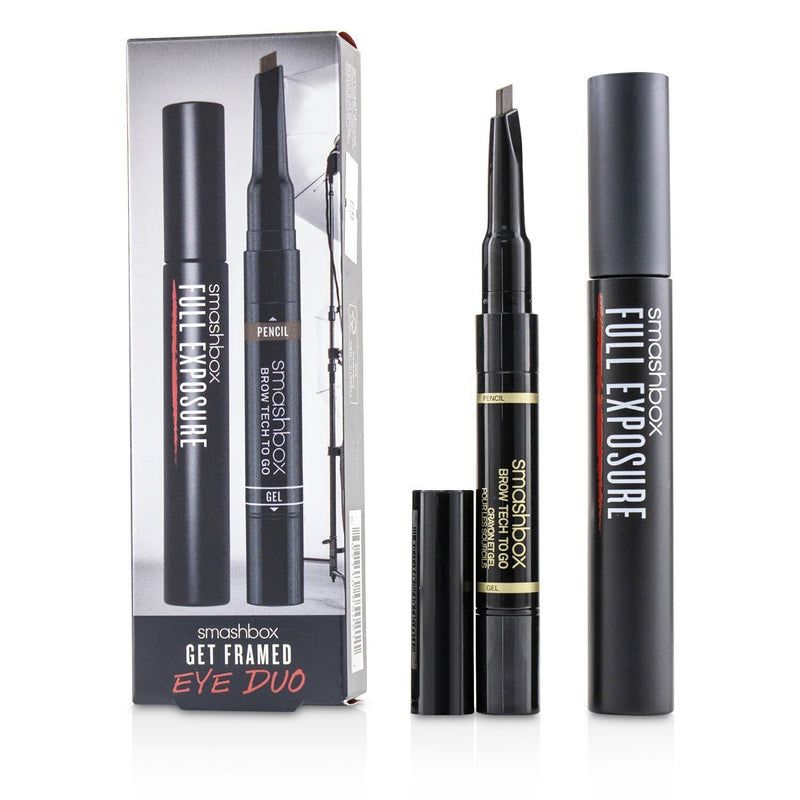 スマッシュボックス  ゲット フレーム アイ デュオ セット : ( 1x Full Exposure Mascara, 1x Brow Tech To Go)   2pcs