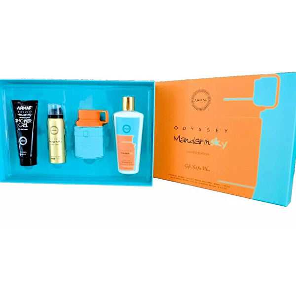 Armaf Odyssey Mandarin Sky Limited Edition Set Eau De Parfum & Sg & Bs 50ml & Shampoo 250ml 100ml