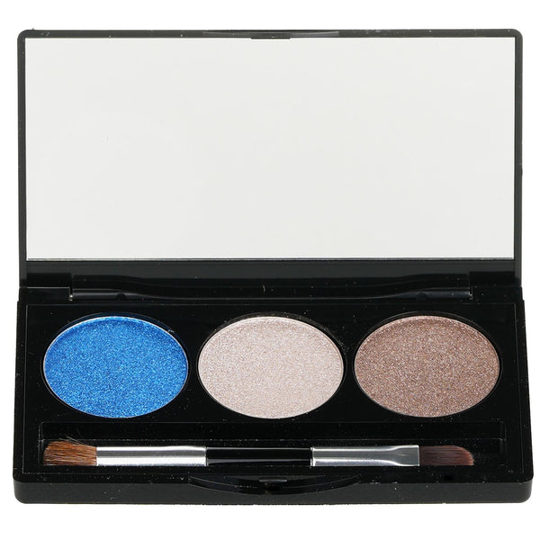 ローラ・ゲラー  ベイクド クリーム グレーズ トリオ アイシャドウ パレット ウィズ ブラシ - # Sandy Lagoon   3g/0.1oz
