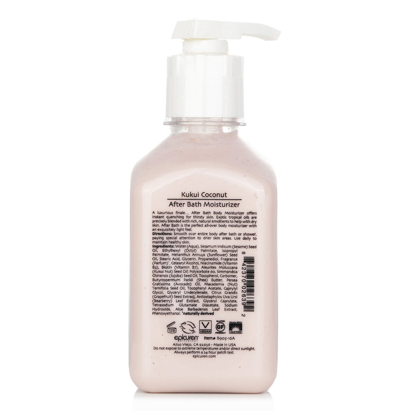 エピキュレン  アフター バス モイスチャライザー - Kukui Coconut   500ml/16oz