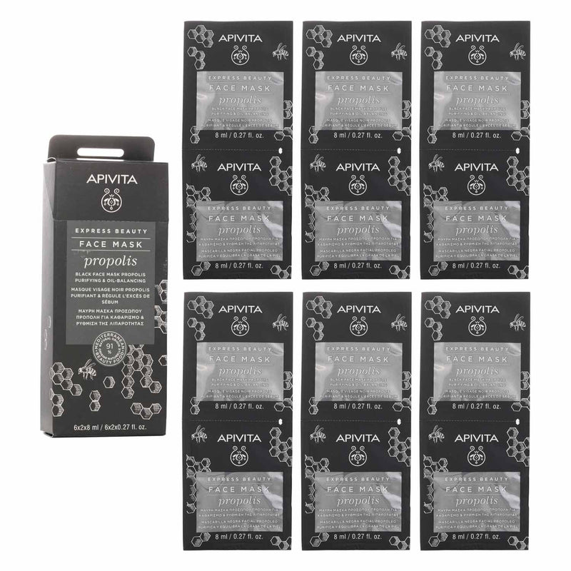 アピヴィータ  エクスプレス ビューティー フェイス マスク ウイズ プロポリス (ピュリファイング For オイリー スキン)   6x(2x8ml)