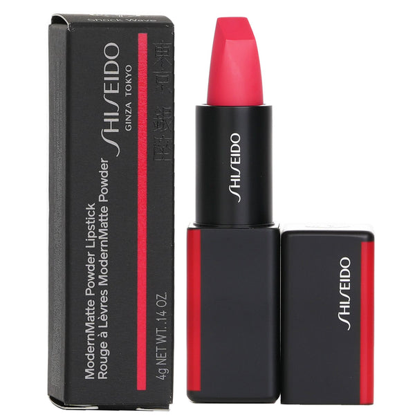 資生堂  モダンマット パウダー リップスティック - # 513 Shock Wave (Watermelon)   4g/0.14oz