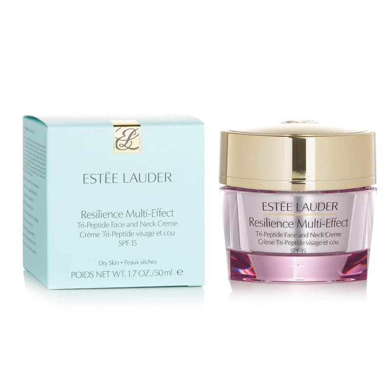 エスティ ローダー  レジリアンス マルチ-エフェクト トライ-ペプチド フェイス and ネック クリーム SPF 15 - For ドライ スキン   50ml/1.7oz