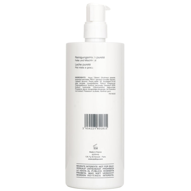 ソティス   ピュリティ クレンジング ミルク - For コンビネーション to オイリー スキン , With アイリス エキストラクト (Salon Size)   500ml/16.9oz