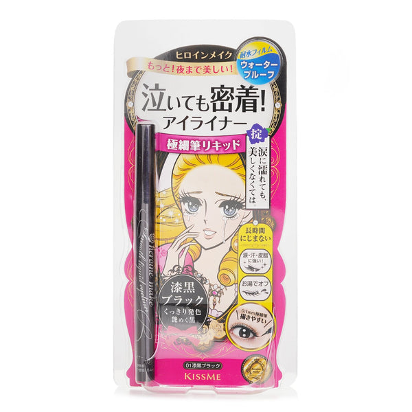 キスミー  ヒロイン メイク スムース リキッド アイライナー ウォータープルーフ - # 01 Black   0.4ml/0.01oz